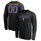 Arizona Diamondbacks Personalized Cooperstown Collection Winning Streak Long Sleeve T-Shirt Black