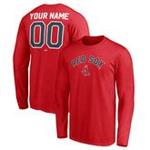 Boston Red Sox Personalized Cooperstown Collection Winning Streak Long Sleeve T-Shirt Red