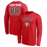 Cincinnati Reds Personalized Cooperstown Collection Winning Streak Long Sleeve T-Shirt Red