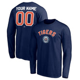 Detroit Tigers Personalized Cooperstown Collection Winning Streak Long Sleeve T-Shirt Navy