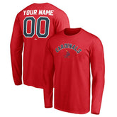 St. Louis Cardinals Personalized Cooperstown Collection Winning Streak Long Sleeve T-Shirt Red