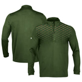 Minnesota Wild Levelwear NHL x PGA Scout Midlayer Quarter-Zip Pullover Top - Hunter Green Pullover