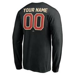 Houston Astros Personalized Cooperstown Collection Alternate Winning Streak Long Sleeve T-Shirt Black