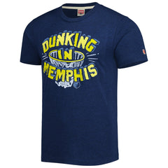 Memphis Grizzlies Homage Unisex Hometown Hyper Local Tri-Blend T-Shirt - Navy on sale