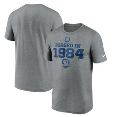 Indianapolis Colts 40th Anniversary Legend Performance T-Shirt - Heather Gray for sale
