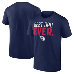 Cleveland Guardians Best Dad Ever T-Shirt Navy