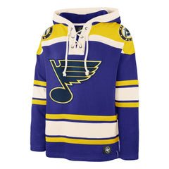 St. Louis Blues '47 Superior Lacer Hoodie - Blue Hoodies