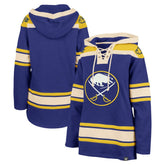 Buffalo Sabres '47 Women's Superior Lacer Pullover Hoodie - Royal Hoodies