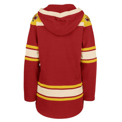 Calgary Flames '47 Women's Superior Lacer Pullover Hoodie - Red Hoodies