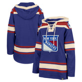 New York Rangers '47 Women's Superior Lacer Pullover Hoodie - Blue Hoodies