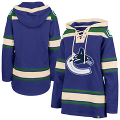 Vancouver Canucks '47 Women's Superior Lacer Pullover Hoodie - Blue Hoodies