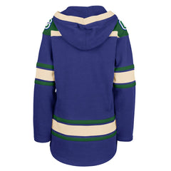 Vancouver Canucks '47 Women's Superior Lacer Pullover Hoodie - Blue Hoodies