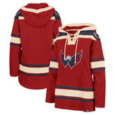 Washington Capitals '47 Women's Superior Lacer Pullover Hoodie - Red Hoodies