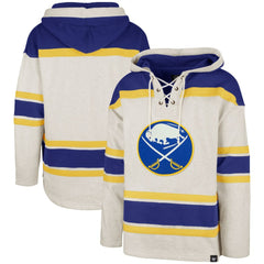 Buffalo Sabres '47 Rockaway Lacer Pullover Hoodie - Oatmeal Hoodies