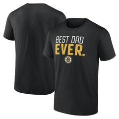 Boston Bruins Best Dad Ever T-Shirt - Black T-shirts