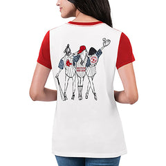 Boston Red Sox G-III 4Her by Carl Banks Women's Illustration Ringer T-Shirt White