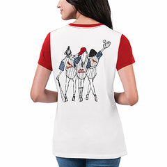 St. Louis Cardinals G-III 4Her by Carl Banks Women's Illustration Ringer T-Shirt White