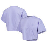 Los Angeles Lakers Lusso Women's Nola Faded Tonal Cropped T-Shirt - Purple cheap