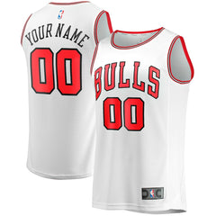Chicago Bulls Youth Fast Break Replica Custom Jersey sale - Association Editi- White discount