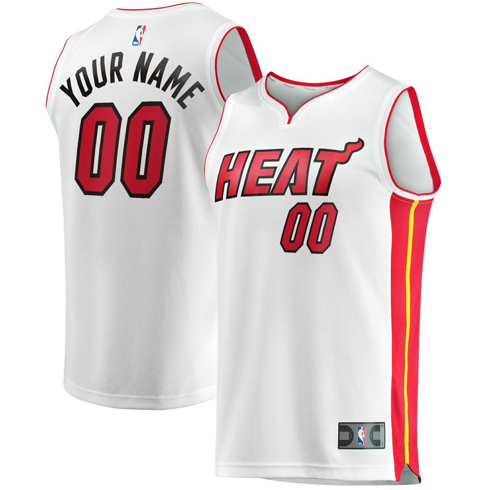 Miami Heat Youth Fast Break Custom Replica Jersey - White - Association Edition outlet