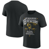 Milwaukee Brewers Darius Rucker Collection Beach Splatter T-Shirt Black