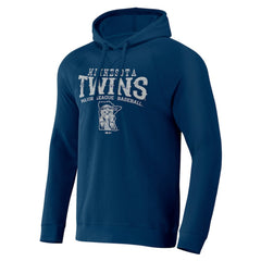 Minnesota Twins Darius Rucker Collection Waffle-Knit Raglan Pullover Hoodie Navy