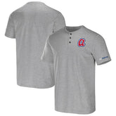 Atlanta Braves Darius Rucker Collection Henley T-Shirt Heather Gray
