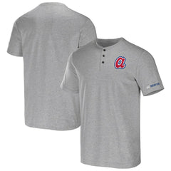 Atlanta Braves Darius Rucker Collection Henley T-Shirt Heather Gray