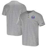 Detroit Tigers Darius Rucker Collection Henley T-Shirt Heather Gray