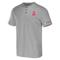 Los Angeles Angels Darius Rucker Collection Henley T-Shirt Heather Gray