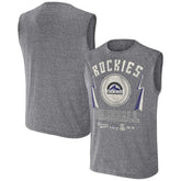 Colorado Rockies Darius Rucker Collection Relaxed-Fit Muscle Tank Top Charcoal