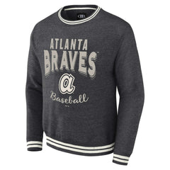 Atlanta Braves Darius Rucker Collection Vintage Pullover Sweatshirt Heather Charcoal