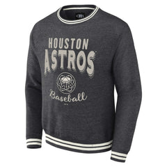 Houston Astros Darius Rucker Collection Vintage Pullover Sweatshirt Heather Charcoal