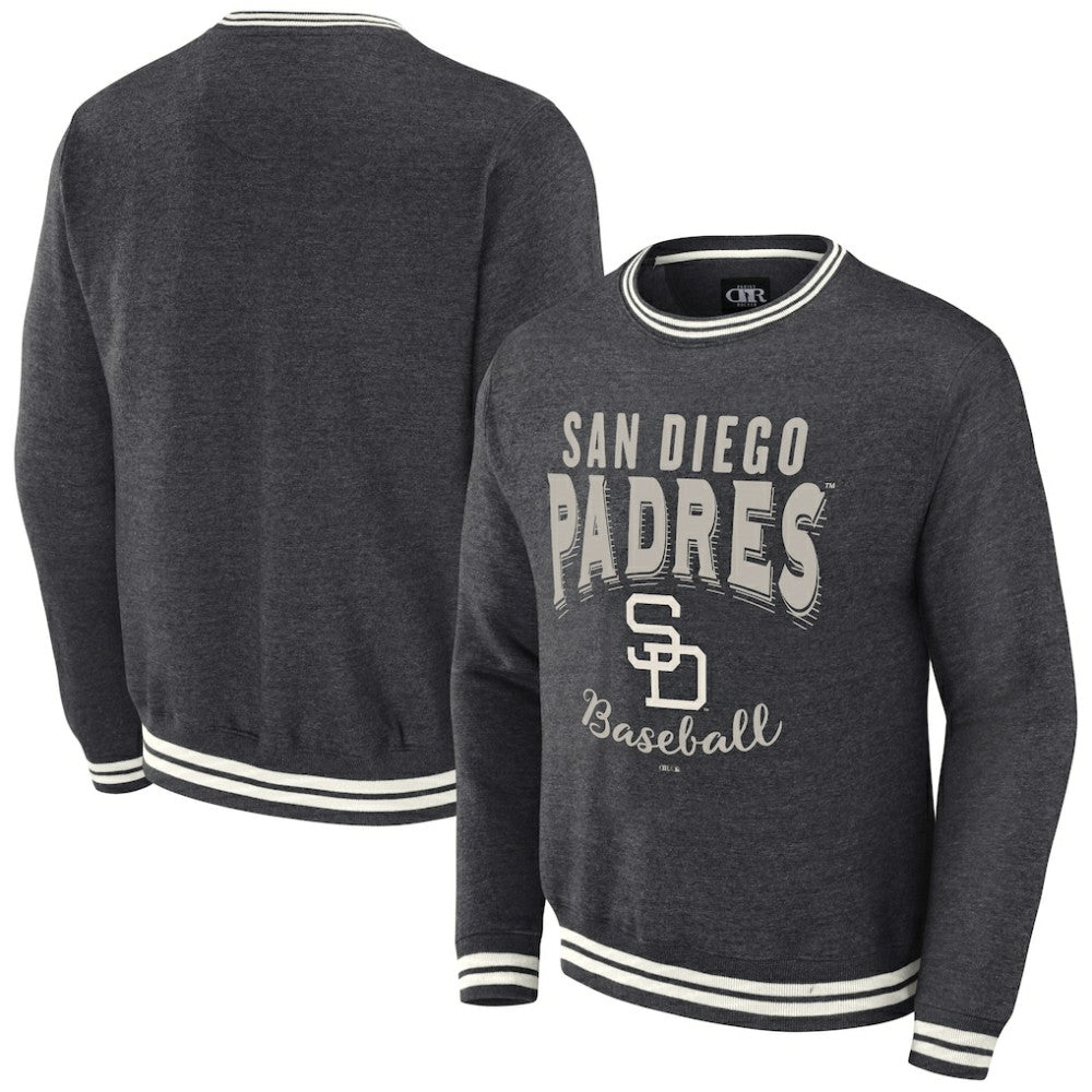 San Diego Padres Darius Rucker Collection Vintage Pullover Sweatshirt Heather Charcoal
