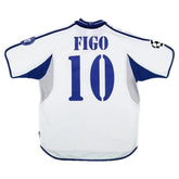 Figo #10 Retro Real Madrid Home Jersey 2000/01