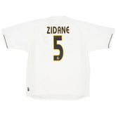 Zidane #5 Retro Real Madrid Home Jersey 2003/04