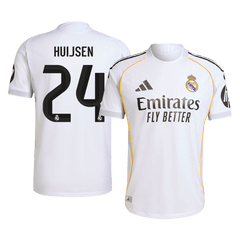 HUIJSEN #24 Real Madrid Home Match Jersey Player Version 2025/26