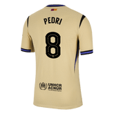 PEDRI #8 Barcelona Away Match Jersey Player Version 2025/26 - UCL