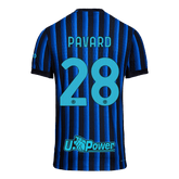 PAVARD #28 Inter Milan Home Match Jersey Player Version 2025/26