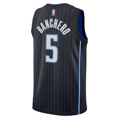 Unisex Orlando Magic Paolo Banchero #5 Black Swingman Jersey - Icon Edition