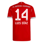 LUIS DÍAZ #14 Bayern Munich Home Match Jersey Player Version 2025/26