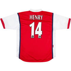 HENRY #14 Retro Arsenal Home Jersey 1998/99