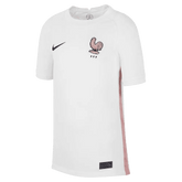 2022-23 France Away Youth Soccer Jersey White-Pink Glaze-Blue