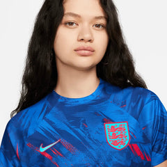2022-23 England Women's Training Pre-Match Soccer Jersey - Blue