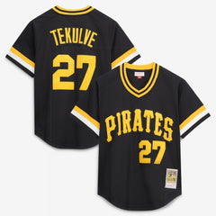 Kent Tekulve Pittsburgh Pirates Authentic Batting Practice Jersey Black