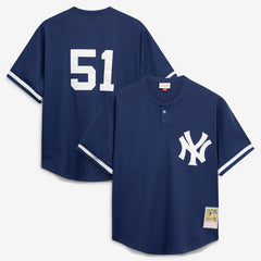 Bernie Williams New York Yankees Authentic Batting Practice Jersey Navy