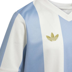 2025 Argentina Youth 50th Anniversary Stadium Soccer Jersey Ambient Sky / Cloud White