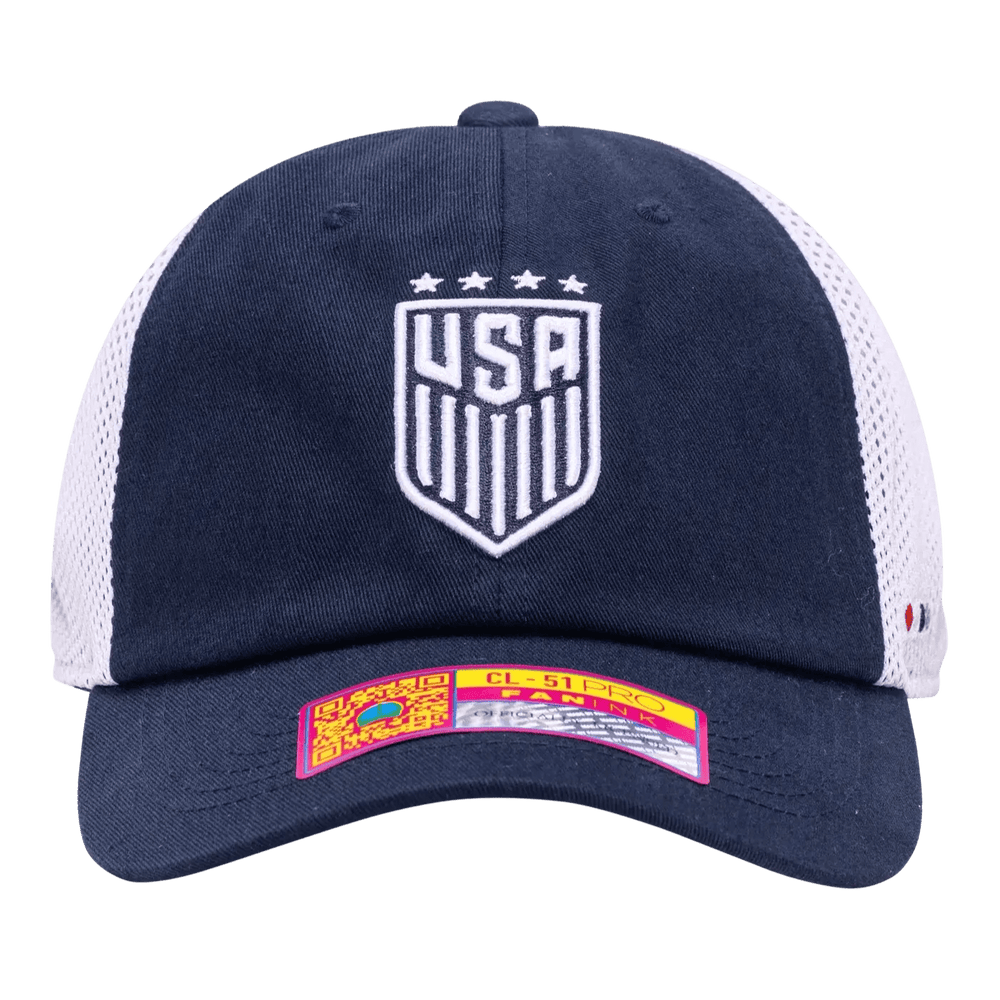 Fan Ink Collection USWNT Aerial Adjustable Hat Navy/White