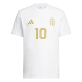 2026 Argentina Men's Messi Name And Number Tee White