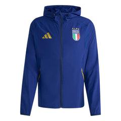 2026 Italy Men's Tiro Travel Full Zip Windbreaker Victory Blue